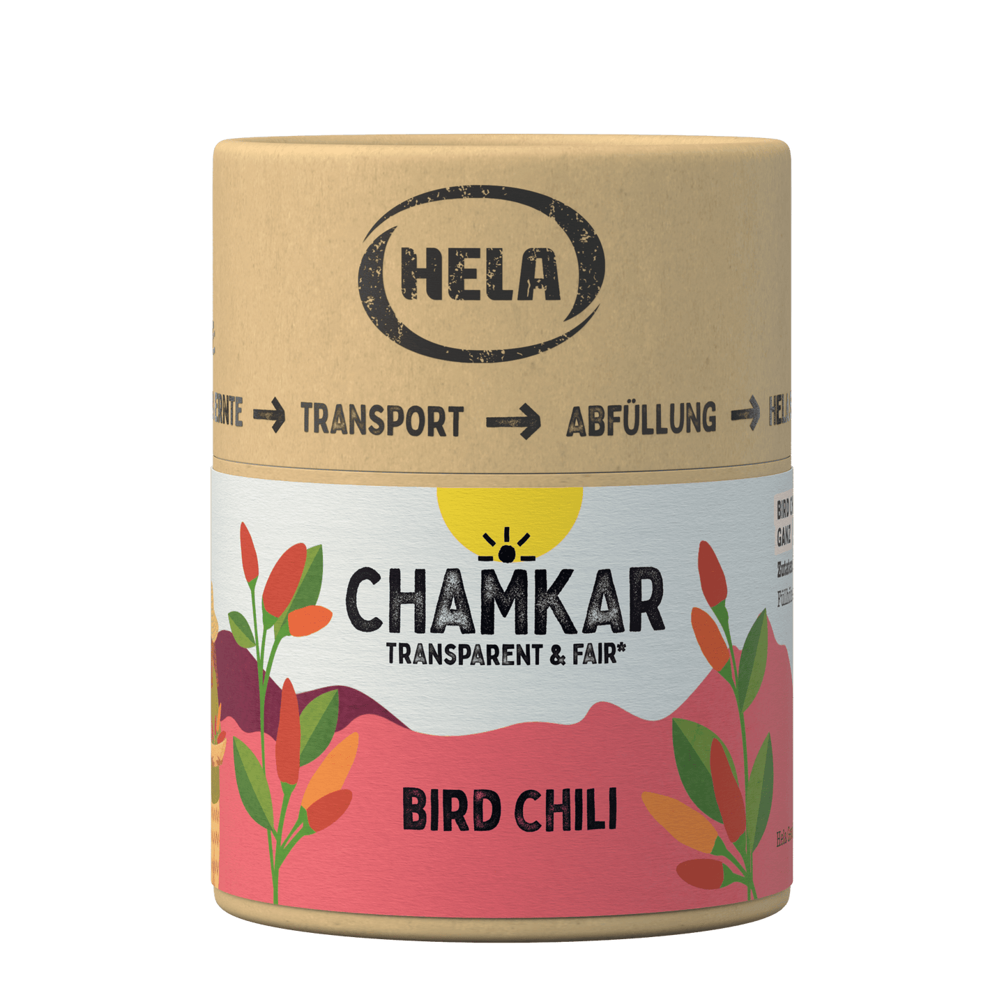 Hela Chamkar Bird Chili geräuchert 25 g Kulinarik HELA Gewürze