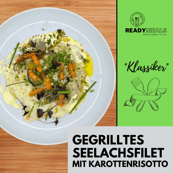 #10 Gegrilltes Seelachsfilet auf Karotten-Risotto Fisch Season Family