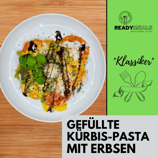 #102 Gefüllte Kürbis-Pasta mit Erbsen Vegetarisch Season Family