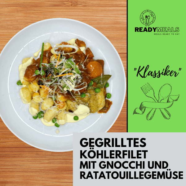 #14 Gegrilltes Köhlerfilet mit Gnocchi und Ratatouillegemüse Fisch Season Family