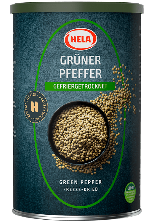 Hela Grüner Pfeffer gefriergetrocknet Kulinarik HELA Gewürze