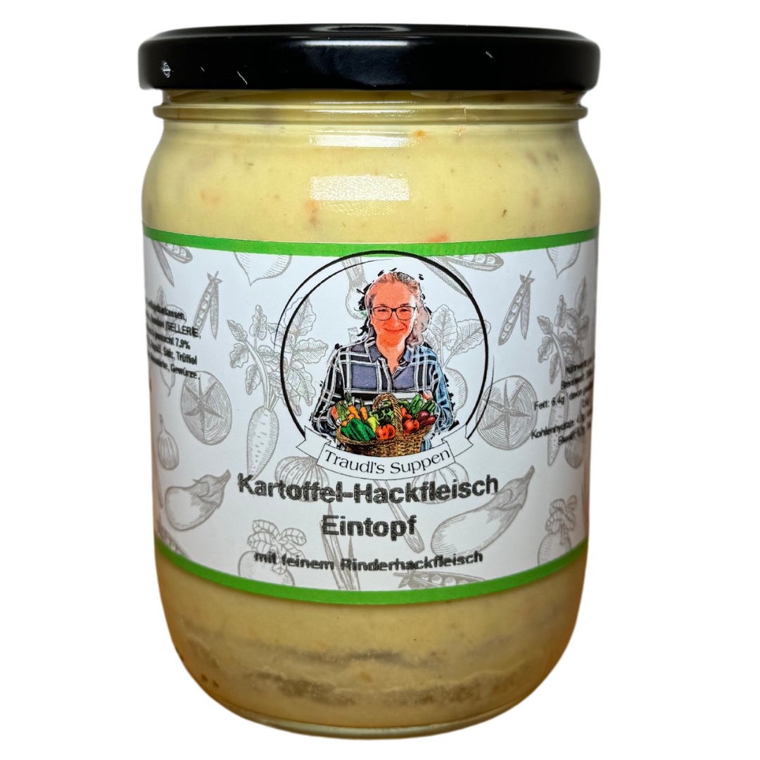 Traudls hausgemachter Kartoffel-Hackfleisch Eintopf
