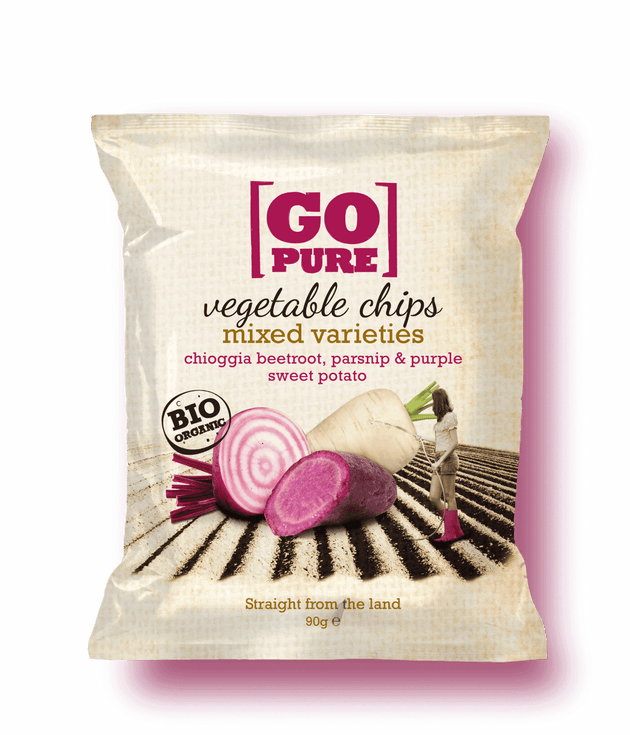 Go Pure Gemüsechips Gemischte Sorten 90 g Kulinarik Go Pure 