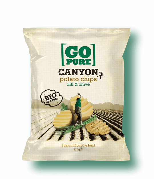 Go Pure Kartoffelchips Canyon Dill & Schnittlauch, 125 g Kulinarik Go Pure 