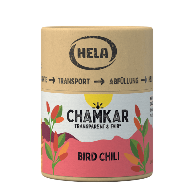 Hela Chamkar Bird Chili geräuchert 25 g Kulinarik HELA Gewürze 