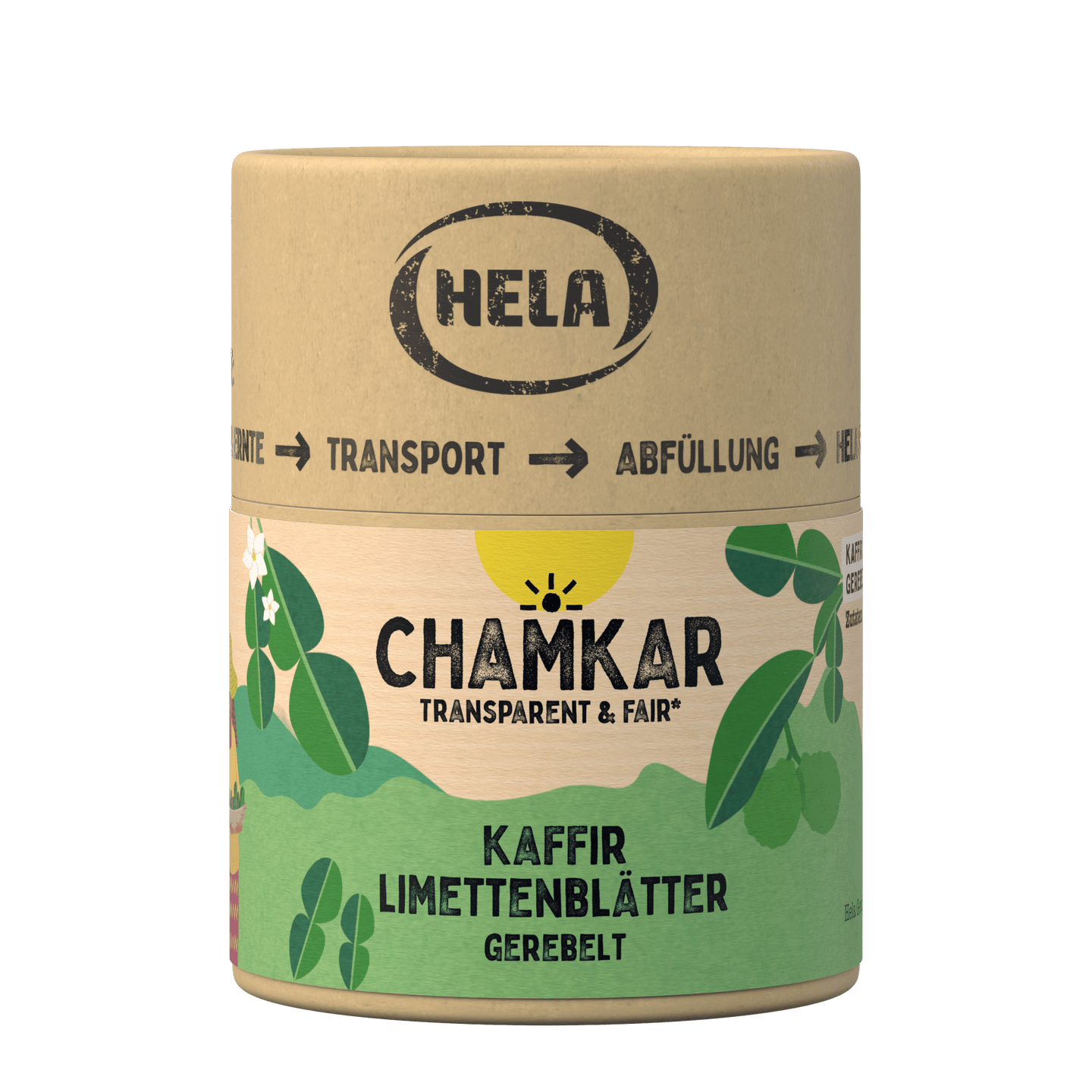 Hela Chamkar Kaffier Limettenblätter gerebelt 25 g Kulinarik HELA Gewürze 