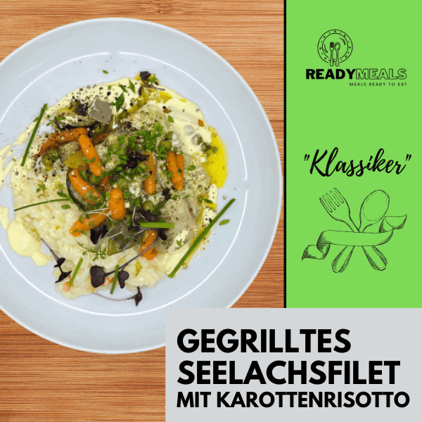 #10 Gegrilltes Seelachsfilet auf Karotten-Risotto Fisch Season Family 