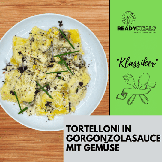 #114 Tortelloni in Gorgonzolasauce mit Gemüse Vegetarisch Season Family 