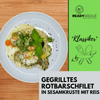 #44 Gegrilltes Rotbarschfilet in Sesamkruste mit Reis Fisch Season Family 