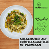 #47 Seelachsfilet auf Trüffeltagliatelle mit Parmesan Fisch Season Family 