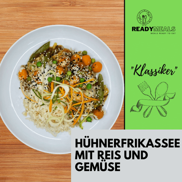 #61 Hühnerfrikassee mit Reis und Gemüse Fleisch Season Family 
