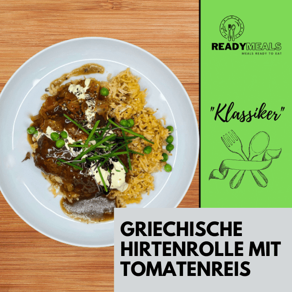 #64 Griechische Hirtenrolle mit Tomatenreis Fleisch Season Family 