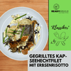 #75 Gegrilltes Kap-Seehechtfilet mit Erbsenrisotto Fisch Season Family 